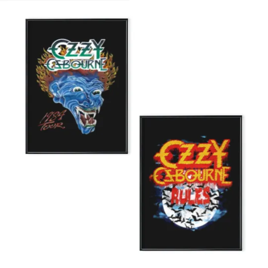 Discover Vintage 1984 Ozzy Osbourne 1984 Tour Poster Set