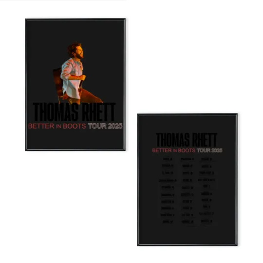 Discover Thomas Rhett Better In Boots Tour 2025 Poster Set