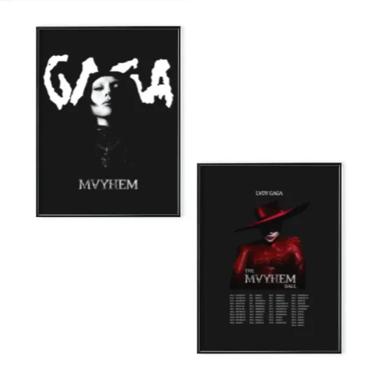 Discover Ld ga The Mayhem Ball Tour Poster Set, Ld ga Poster Set, The Mayhem Ball Tour Poster Set, Ld ga The Mayhem Ball Tour 2025, Ld ga Tour Merch