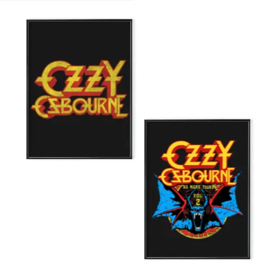 Discover Vintage Style Design 1998 Ozzy Osbourne Poster Set
