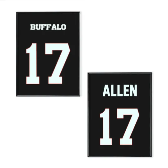 Discover Josh Allen QB #17 - Josh Allen - Poster Set