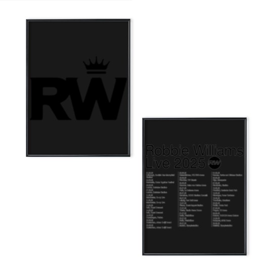Discover Pop Music Poster Set, Robbie Williams Fans Poster Set, Robbie Williams Live 2025 Concert Poster Set