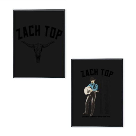 Discover Zach Top 2025 Natural Tour Poster Set Double Sided Poster Set All Size