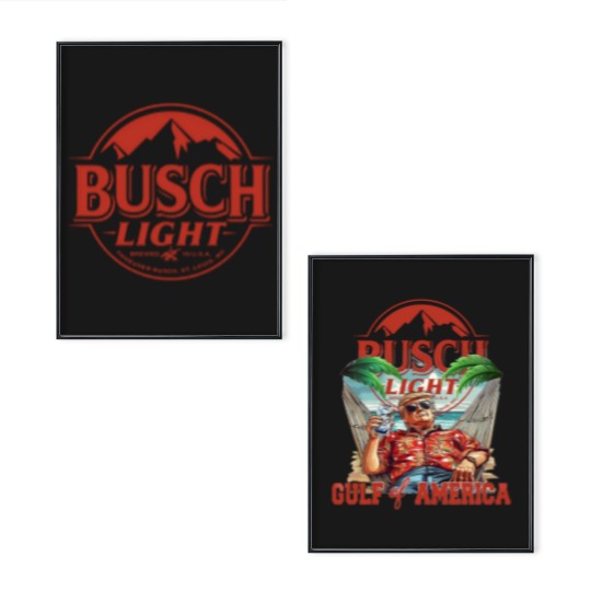 Discover Gulf Of America Beer Poster Set Vintage Trump BuschLight Poster Set