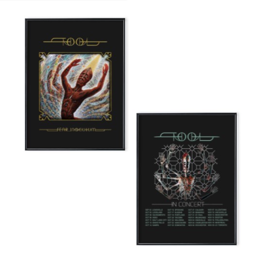 Discover Tool In Concert Band 90s Vintage Rock Band Poster Set, Tool In Concert Poster Set