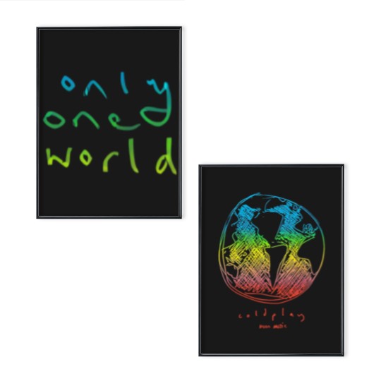 Discover Coldplay One World Music Of The Spheres World Tour 2025 Poster Set