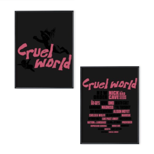 Discover Cruel World Festival 2025 Cherubs Lineup Poster Set