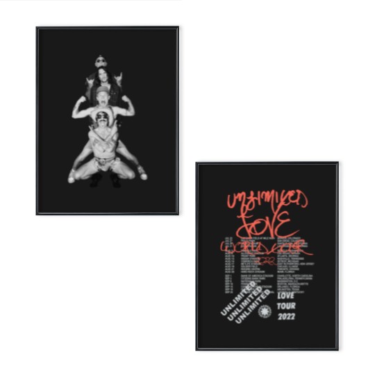 Discover Red Hot Chili Peppers Unlimited Love World Tour 2022 Poster Set, Red Hot Chili Pepper