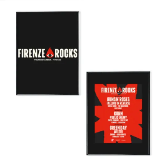 Discover Firenze Rocks Festival 2025 At Visar 2025 Poster Set