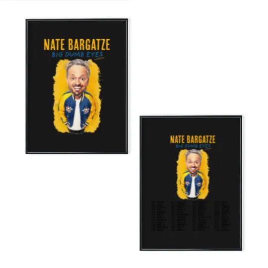 Discover Nate Bargatze Tour 2025 Poster Set All Size S-5XL Fan Gift