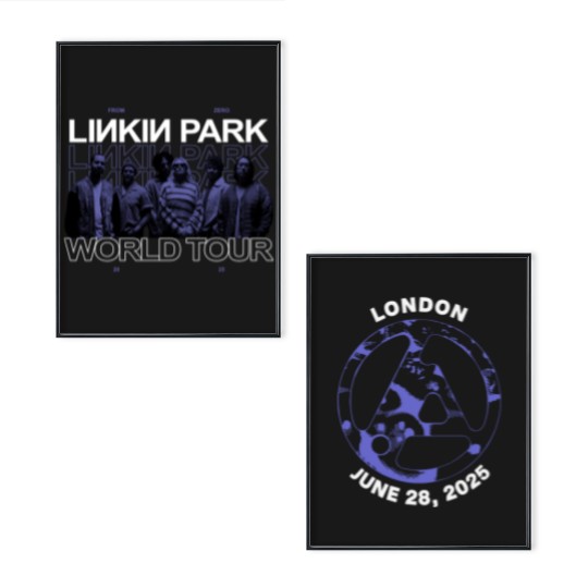 Discover Linkin Park From Zero Tour 2025 Poster Set Wembley London UK June 28 Poster Set
