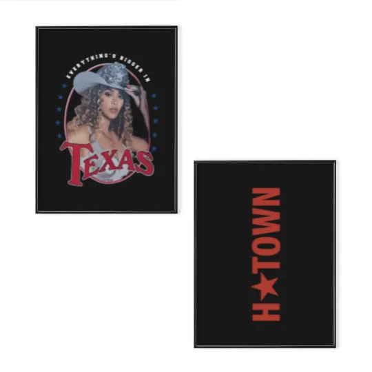 Discover Beyonce H-Town Texa Tour Poster Set Featuring Cowboy Houston 2025