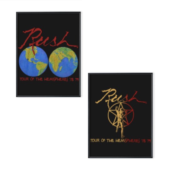 Discover Vintage 70s RUSH Tour of the Hemispheres Concert Poster Set