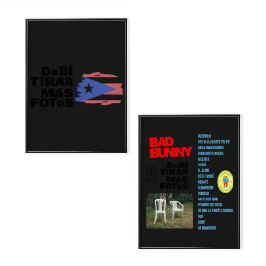 Discover DTMF Bad Bunny Album Poster Set, Debi Tirar Mas Fotos