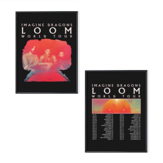 Discover Imagine Dragons Tour Poster Set, Music 2 Sides Poster Set Imagine Dragons Loom