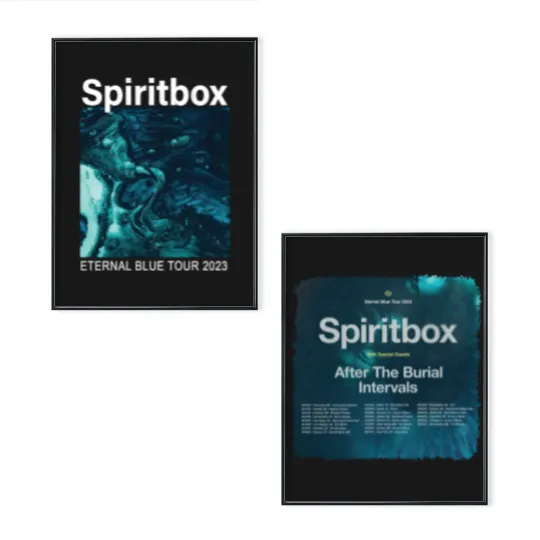 Discover Spiritbox Eternal Blue Tour 2023 Poster Set, Spiritbox Poster Set, Eternal Blue Album