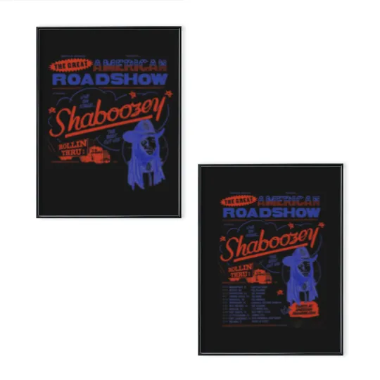 Discover Shaboozey Tour Poster Set, The Great American Road Show Poster Set