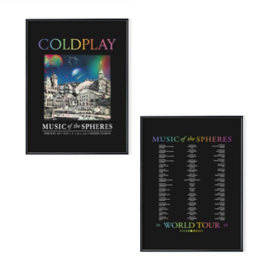 Discover New BAND Coldplay 2025 Poster Set MEN Poster Set