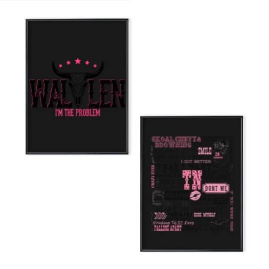 Discover Wallen Western I'm The Problem Album Poster Set, Wallen Western Poster Set