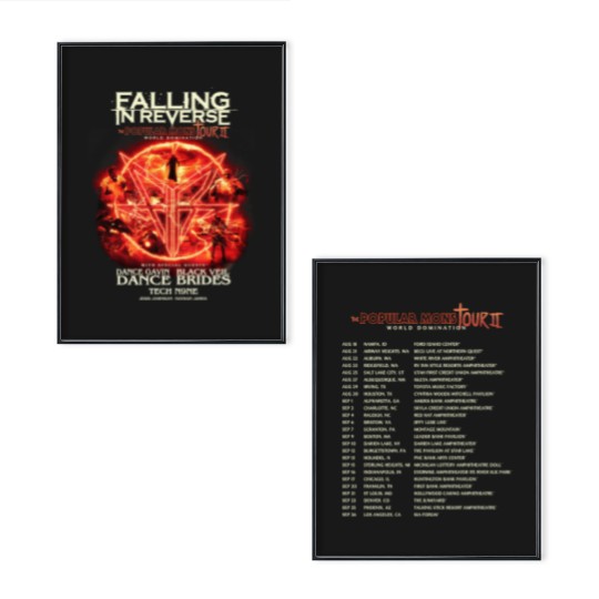 Discover Falling in Reverse Concert Tour  For Fan Poster Set