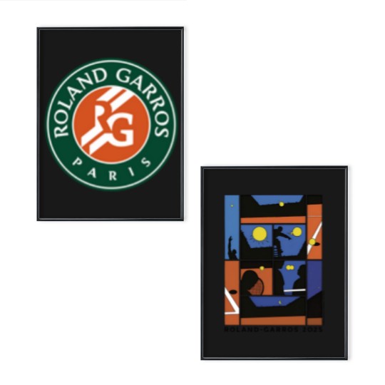 Discover New!!! Roland Garros 2025 Tournament Unisex Reprint Poster Set