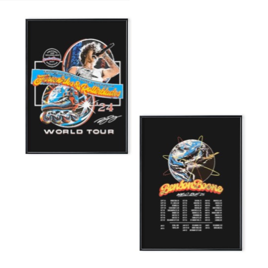 Discover NEW Benson Boone Tour Poster Set WORLD TOUR 2025
