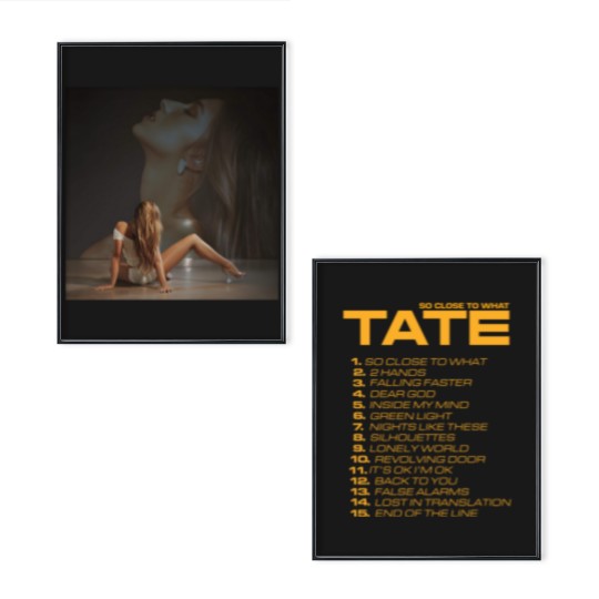 Discover two sides Poster Set, Tate McRae-So Close To What Album Cover Poster Set