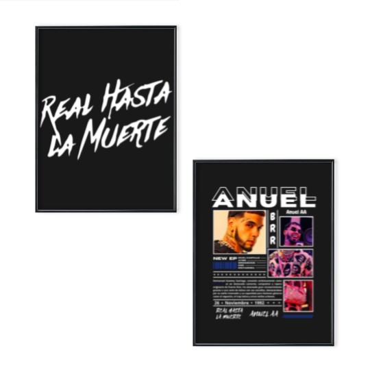 Discover Rapper Anuel AA Real Hasta La Muerte Poster Set For Fans Poster Set