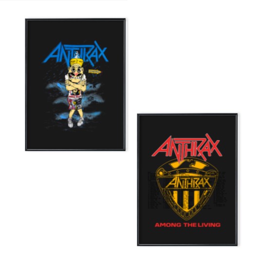 Discover Anthrax Among The Living Tour 1987 Poster Set, Anthrax Band Tour 1987 Poster Set