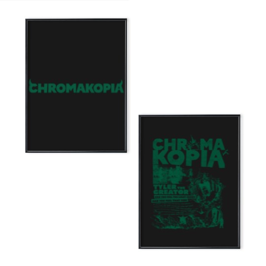 Discover Chromakopia Tyler The Creator 2025 Tour Poster Set