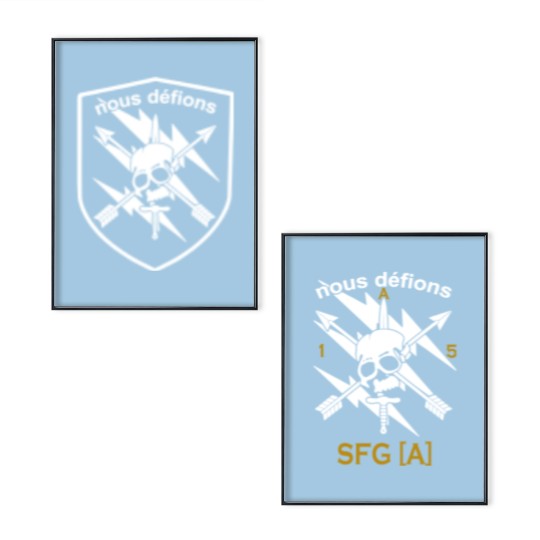 Discover New 5TH Special Forces Group SFG(A) Nous Defions Double sided Poster Set