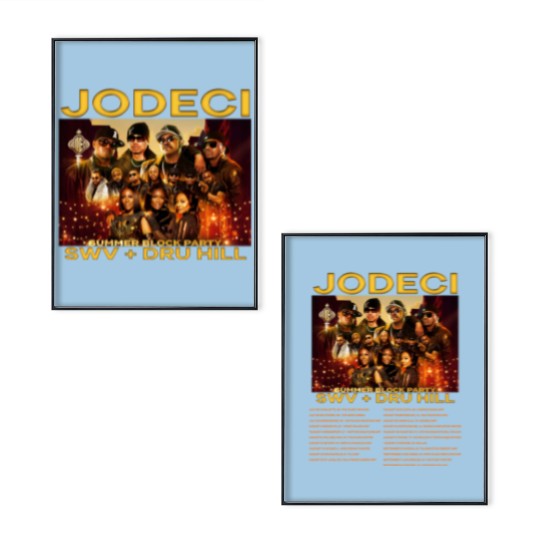 Discover Jodeci Summer Block Party Tour 2023 Poster Set, Jodeci 2023 Concert Poster Set