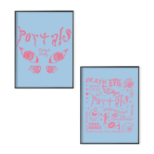 Discover Vintage Melanie Martinez Poster Set, 90s Portals Moon 2023 Album Poster Set