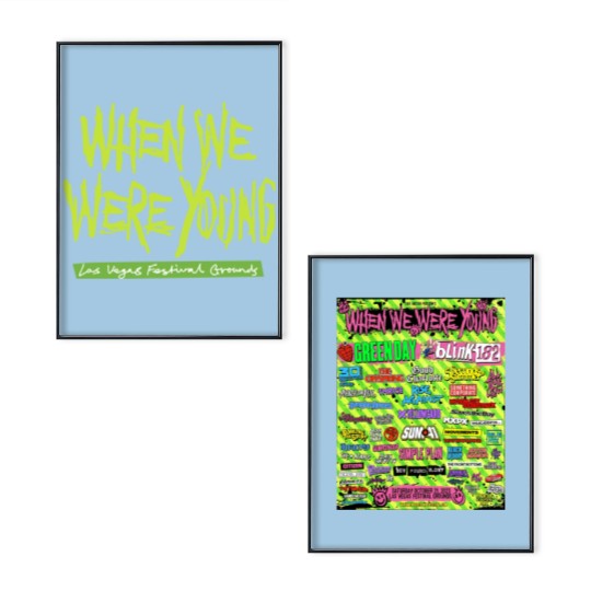 Discover Version 2 When We Were Young Festival 2023 Double Sided Poster Set