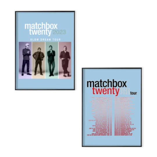 Discover Matchbox Twenty 2023 Tour Poster Set, Concert Rob Thomas Poster Set, Gift For Fans
