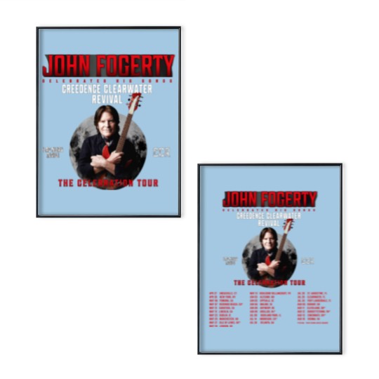 Discover John Fogerty Celebration Tour 2023 Poster Set, John Fogerty 2023 Concert Poster Set