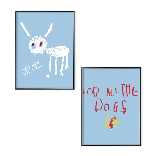 Discover For all the dogs New Album Drake Poster Set: Vintage-Inspired Rapper hip-hop Drake