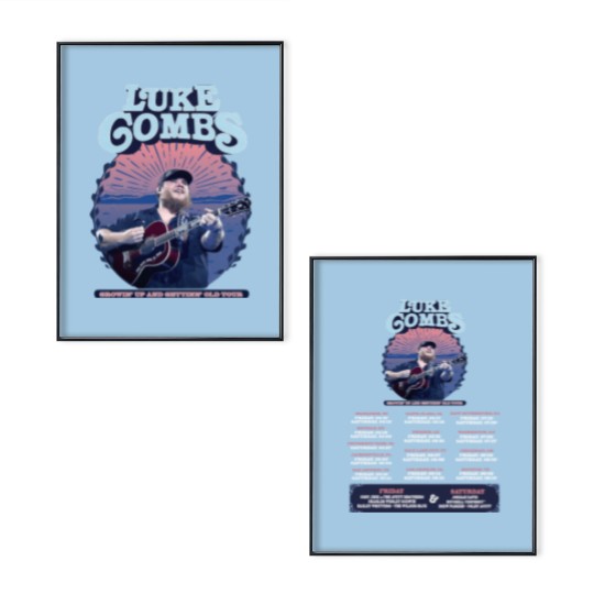 Discover Lukee Comb Growing Up and Getting Old 2024 Tour Poster Set