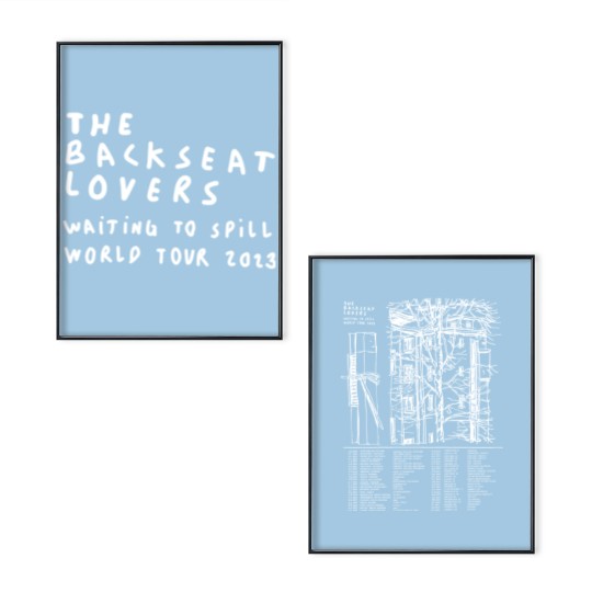 Discover The Backseat Lovers Tour 2023 Poster Set, Waiting To Spill  Poster Set
