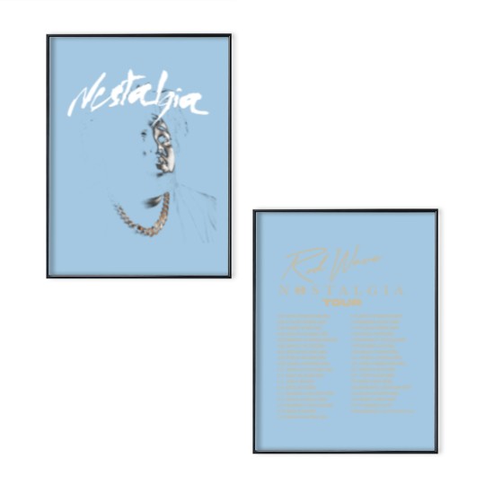 Discover Rod wave nostalgia tour 23 Aesthetic Poster Set