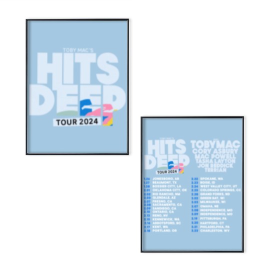Discover TobyMac Hits Deep Tour 2024 Poster Set, TobyMac Fan Poster Set