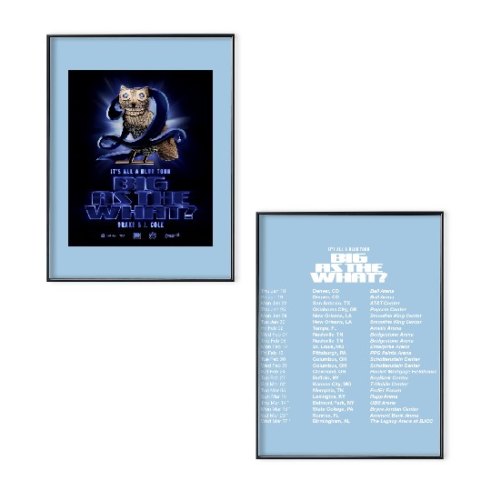 Discover Drake Tour Poster Set, It's All A Blur Tour 2024