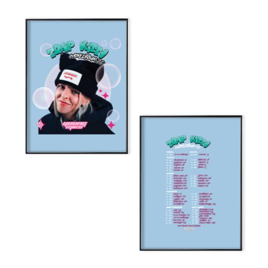 Discover Young Miko Trap Kitty Poster Set, World Tour 2023 Poster Set