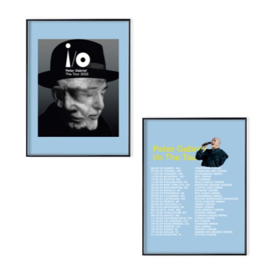 Discover RARE!! Vintage Peter Gabriel i/o The Tour Music 2023 Poster Set