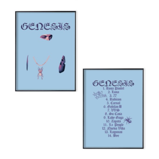 Discover Peso Pluma Genesis Album Merch Poster Set