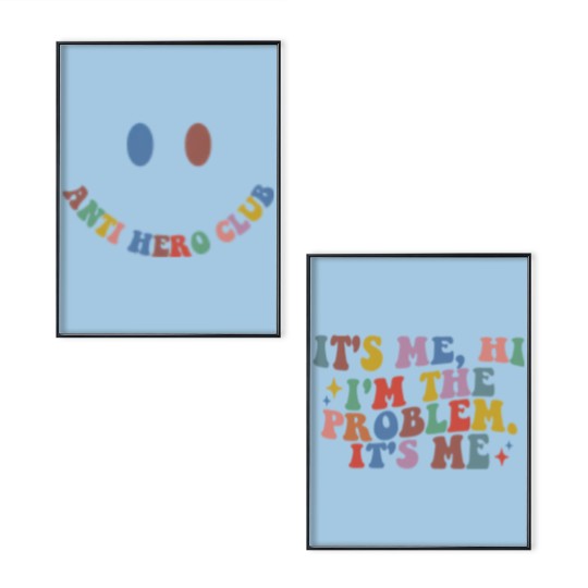 Discover It's Me Hi I'm The Problem It's Me Poster Set, Midnights Album Poster Set