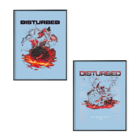Discover Disturbed 2024 Tour Poster Set