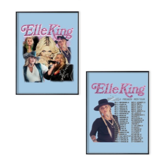 Discover Poster Set - Elle King A Freakin Men Tour
