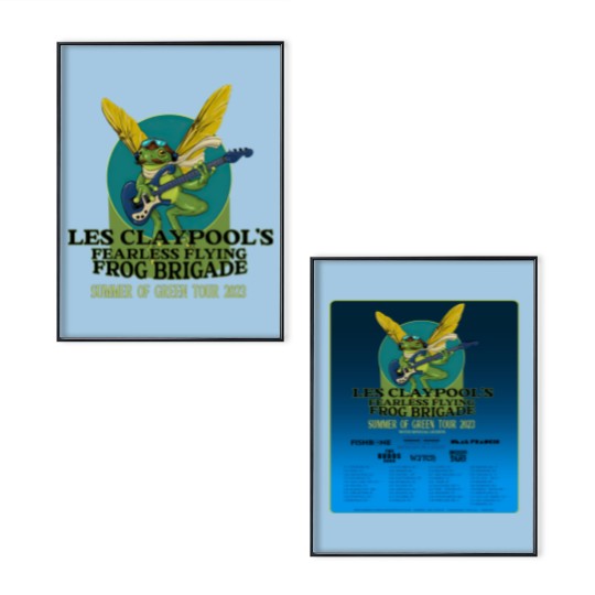 Discover Les Claypools Fearless Flying Frog Brigade The Summer Of Green Tour Double Side Poster Set