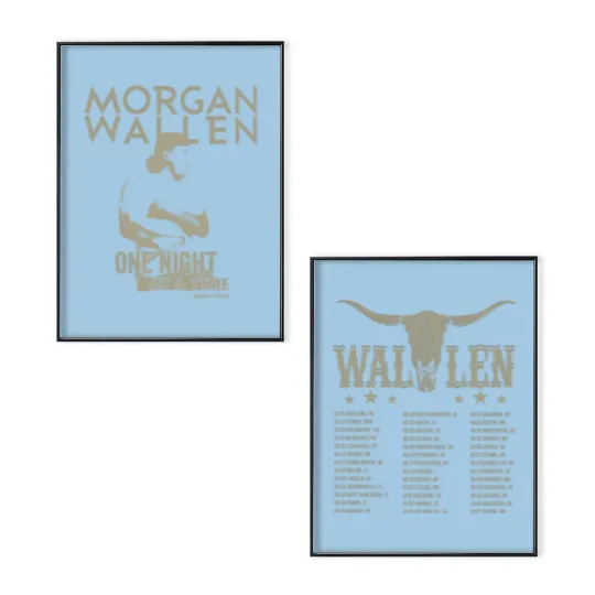 Discover Wallen Western Tour 2-Sided Poster Set